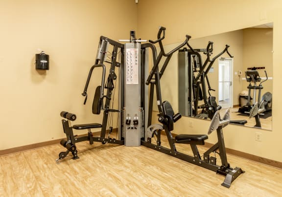 On site gym at Spring Hill Townhomes