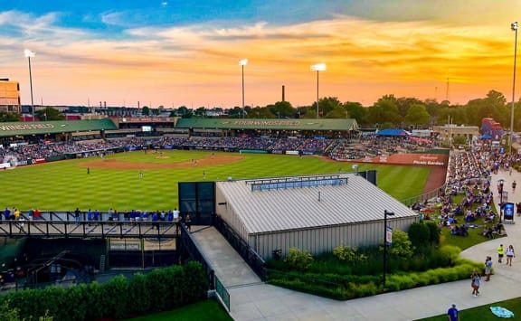 Direct access to Four Winds Field on game days at Berlin Place, South Bend, Indiana