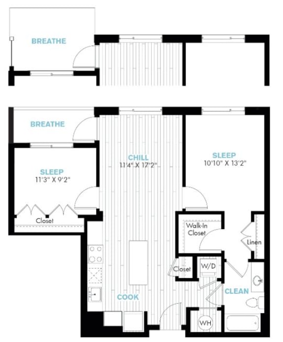 Floor Plans of Galvan at Twinbrook in Rockville, MD