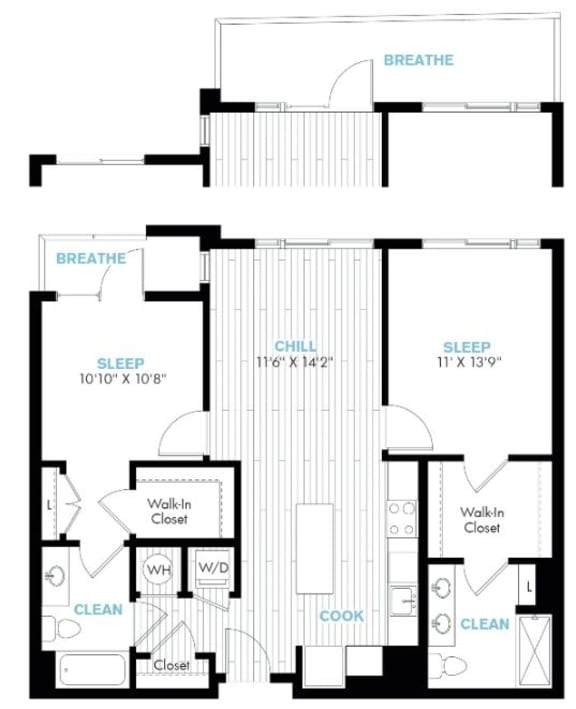 Floor Plans of Galvan at Twinbrook in Rockville, MD