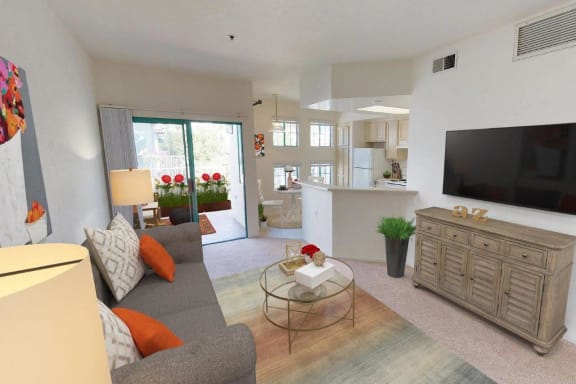 Living Area at Rancho Franciscan Senior Apartments, California, 93105