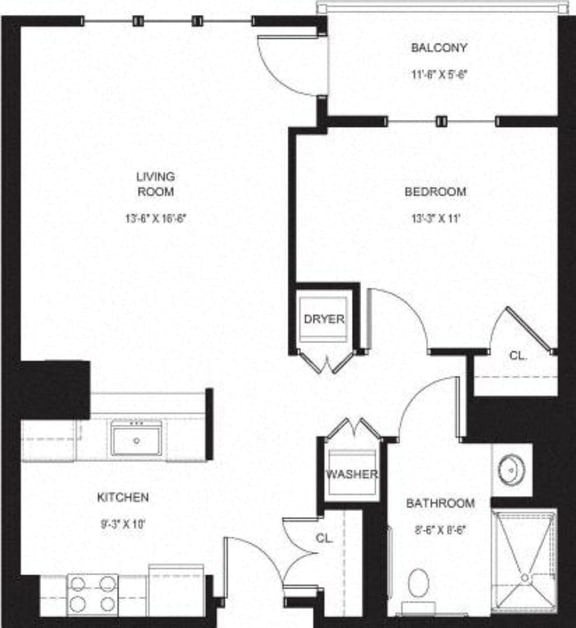 Floor Plans of Ocean Shores Apartments in Marshfield, MA