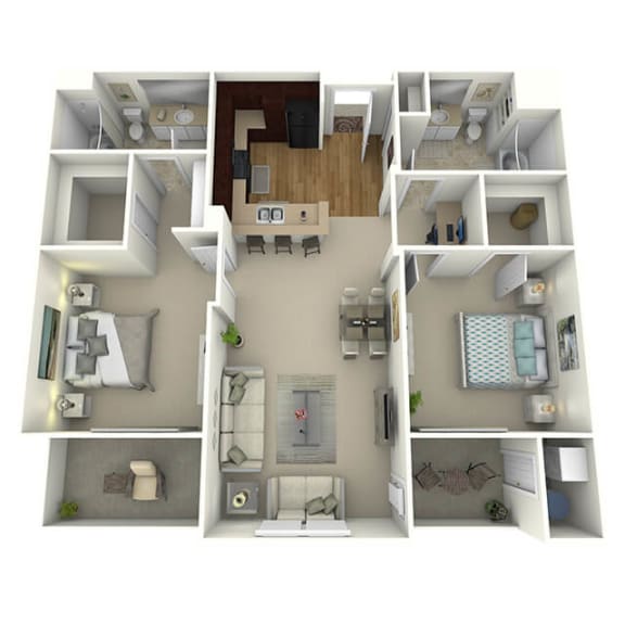 1 & 2 Bedroom Apartments in Northridge, CA Meridian Place Apartments