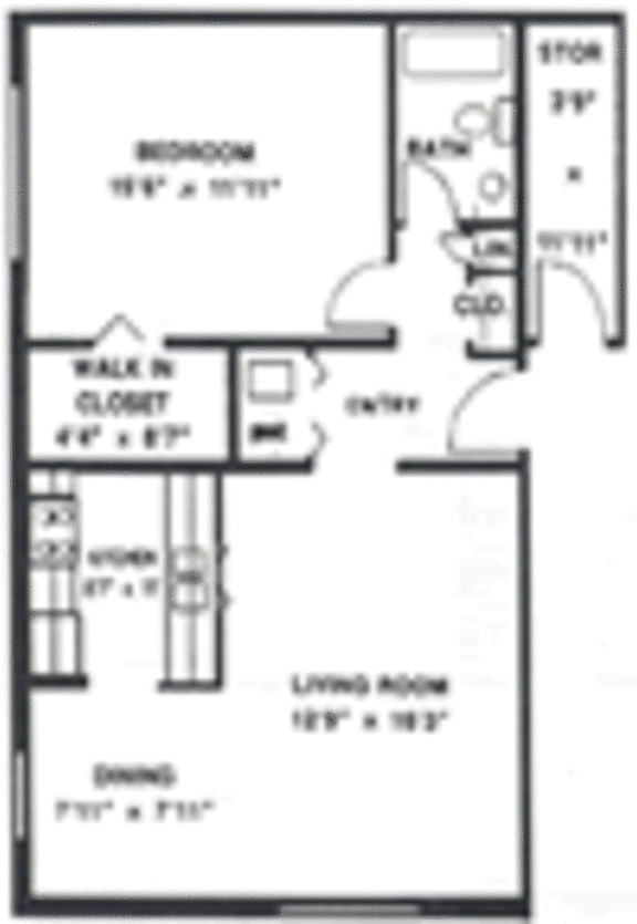 Floor Plans of Quail Run Apartments in Columbus, IN