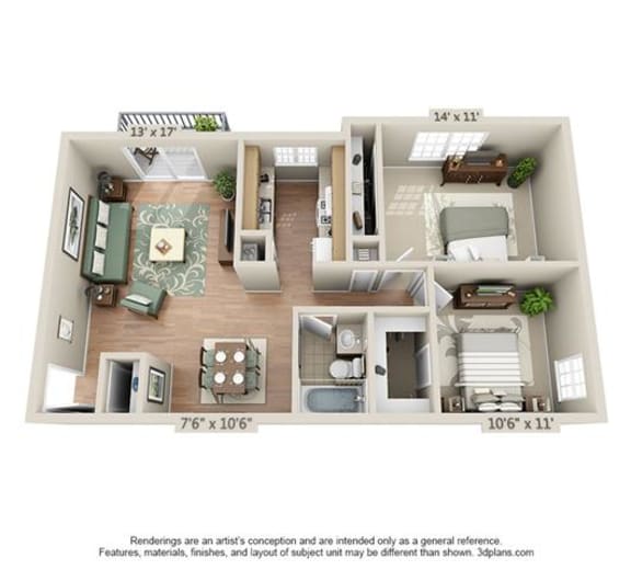 Floor Plans of Village Green in Chesterfield, MO