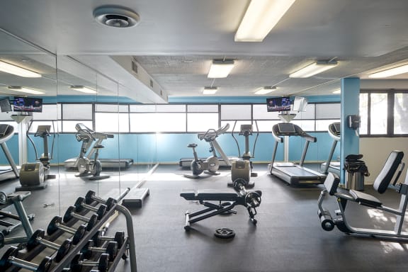 Fitness Center, Walnut Towers at Frick Park, pet-friendly apartments in Pittsburgh, PA
