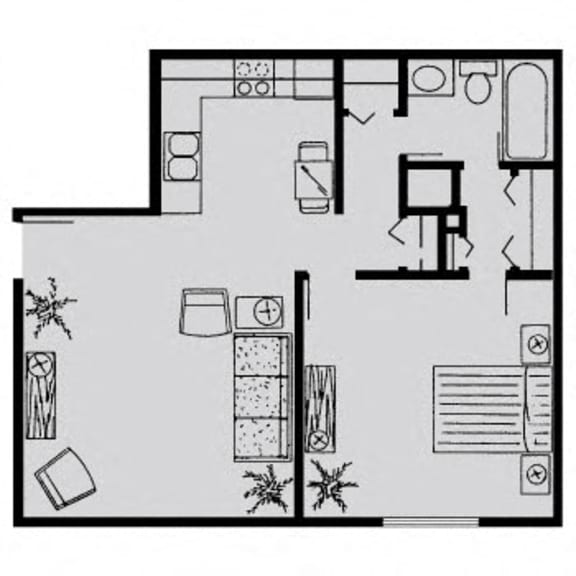 Floor Plans Of Inwood Village Apartments In La Vista, NE