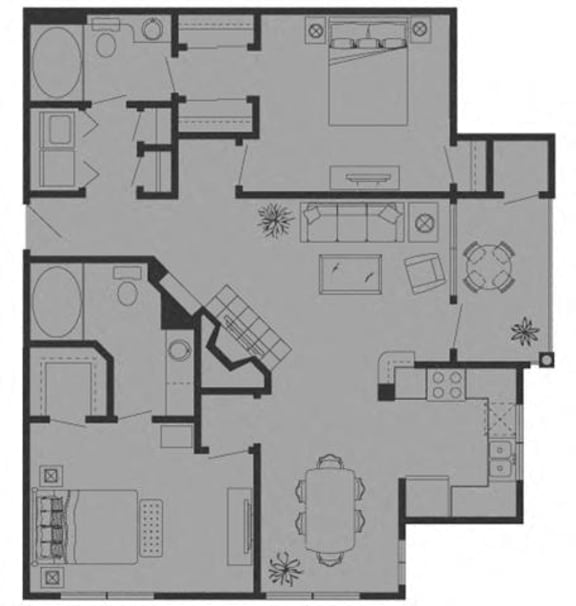 Floor Plans of Tuscany Gate Apartments in Houston, TX