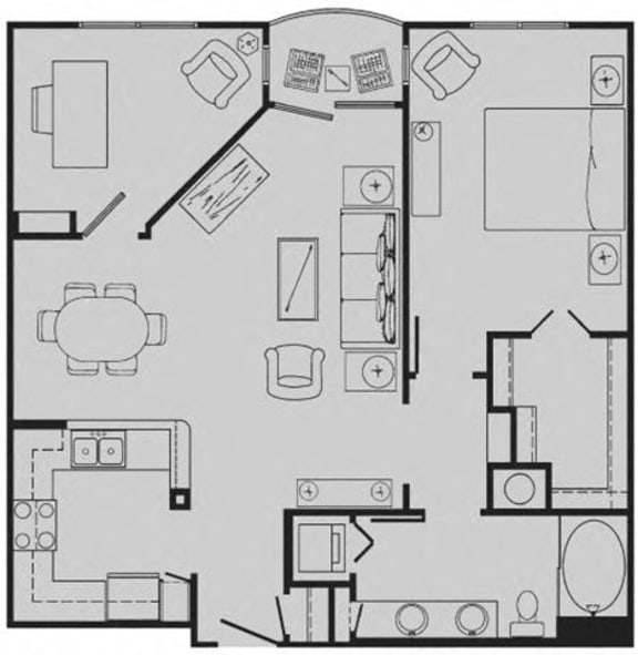 Floor Plans of Tuscany Court Apartments in Houston TX