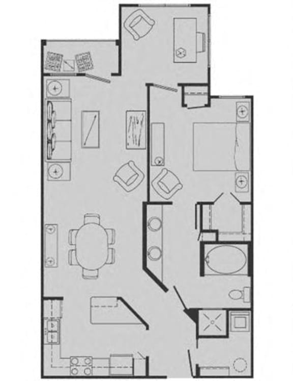 Floor Plans of Tuscany Court Apartments in Houston TX