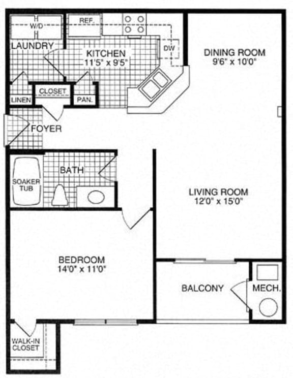 The Dogwood Floor plan The Dogwood Floor plan at Woodland Park, Herndon, VA