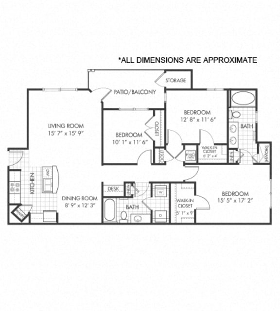 Floor Plans Clairmont at Hillandale Apartments