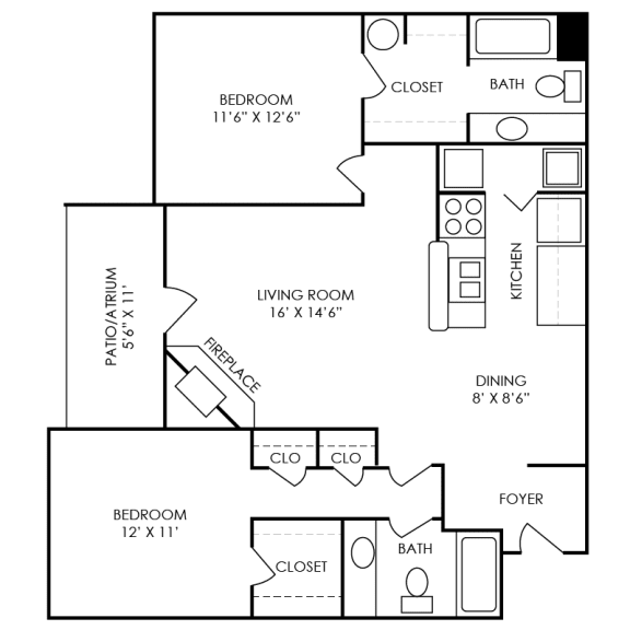 Floor Plans of Waterford Place in Atlanta GA