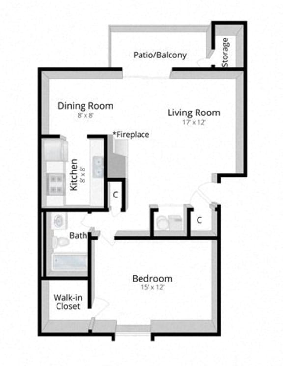 View Floor Plans Apartments in Valparaiso, Indiana