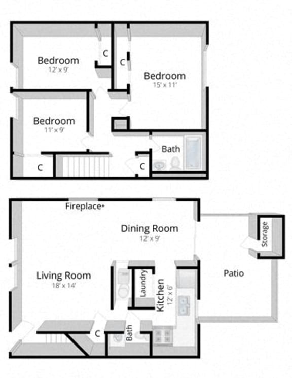 View Floor Plans Apartments in Valparaiso, Indiana