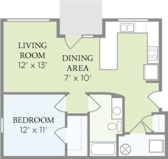 Floor Plans of Delta Flats Cincinnati Apartments