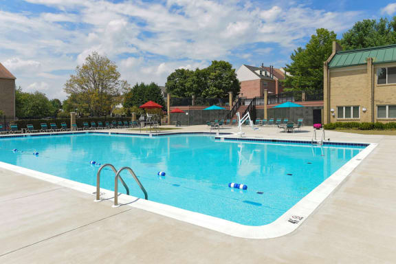 Resort-Style Zero-Entry Pool at McDonogh Township Apartments, Owings Mills, Maryland