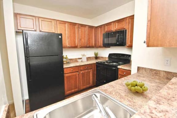 Spacious Full Size Kitchen at The Crossings at White Marsh Apartments, Perry Hall, MD