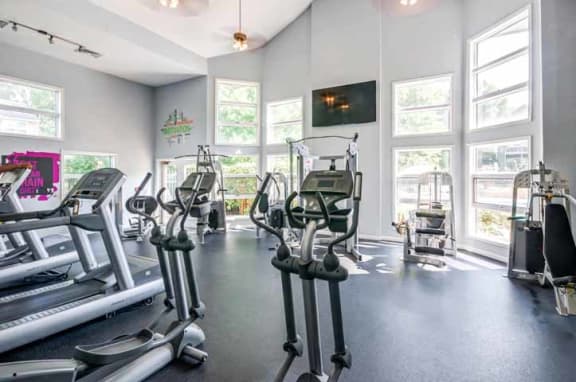 Free Weights and Cardio Equipment at The Crossings at White Marsh Apartments, Perry Hall, MD