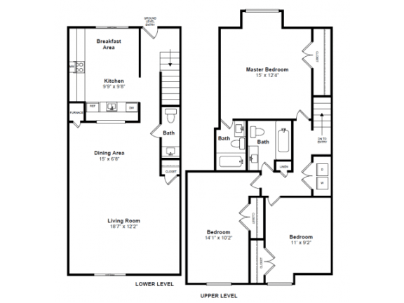 Newbury 2 Floor Plan Newbury 2 Floor Plan at Windsor Village at Waltham, 976 Lexington Street, Waltham, MA 02452