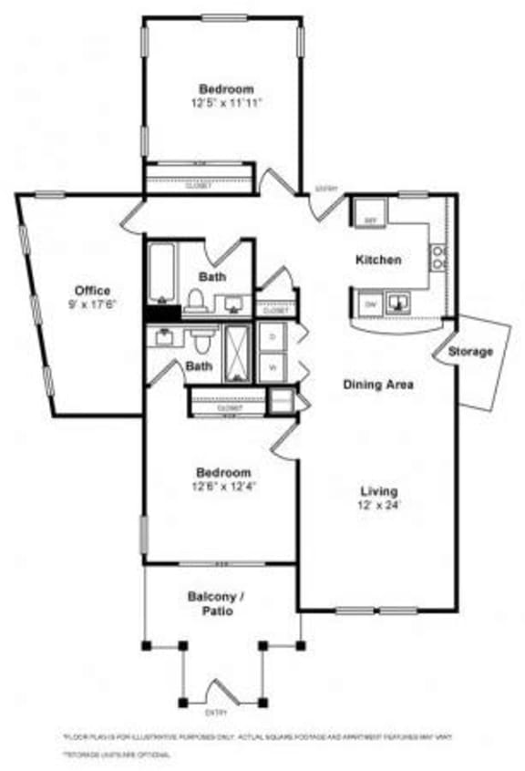 Floorplan Floorplan at The Kensington, Pleasanton, CA, 94566