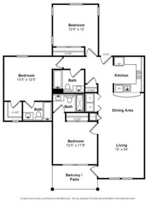 Floorplan Floorplan at The Kensington, Pleasanton, CA, 94566