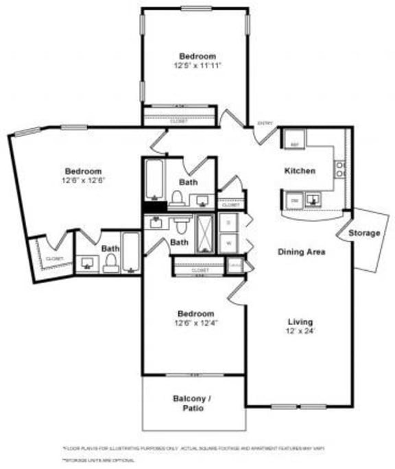 Floorplan Floorplan at The Kensington, Pleasanton, CA, 94566