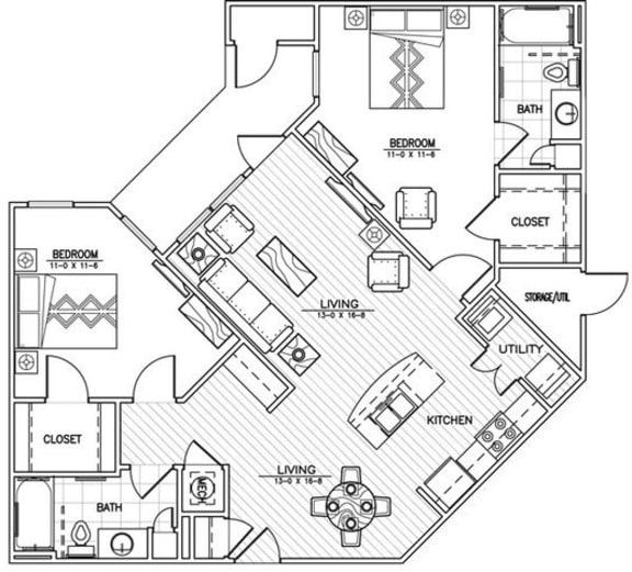 1 & 2 Bedroom Apartments in St. Louis, MO Aventura at Forest Park