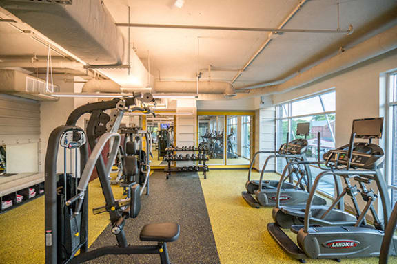 24-Hour Fitness Center at Link Apartments® Glenwood South, Raleigh, 27603