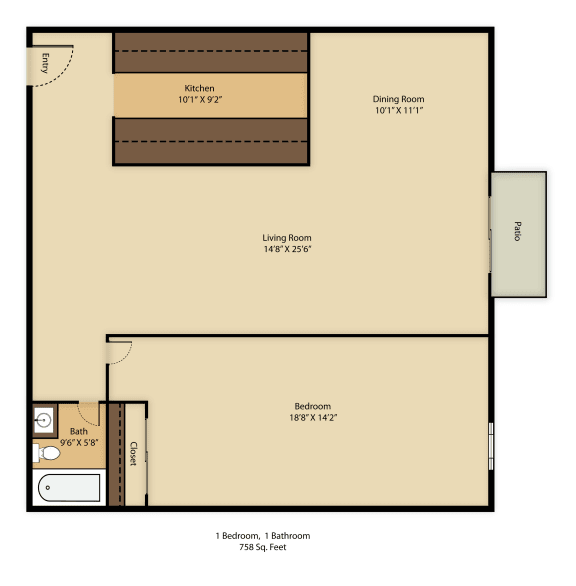 Floor Plans of Bluff Creek Apartments in Carver, MN