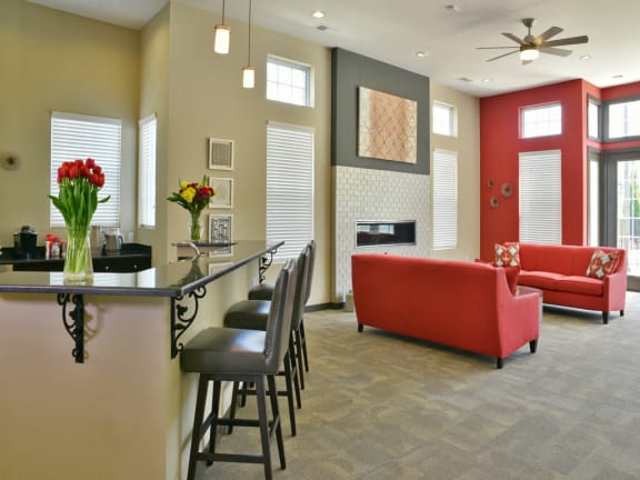 Clubhouse Breakfast Bar at Irene Woods Apartments, Collierville