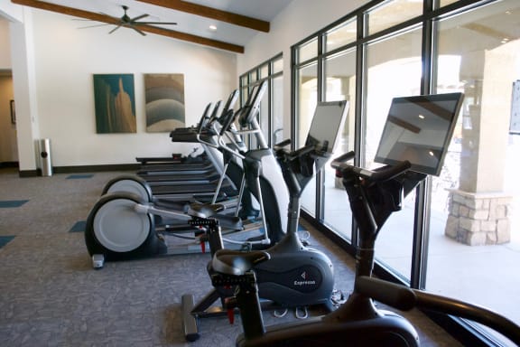 Resident Gym with Cardio Equipment at Albuquerque Apartments for Rent