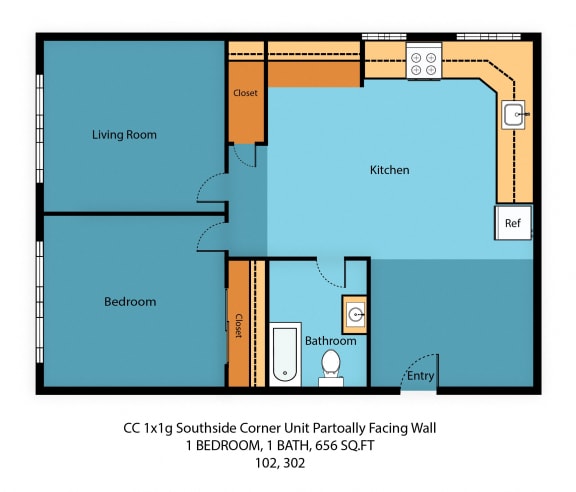 Studio 1 Bedroom Apts in South Lake Union Carolina Court Apartment
