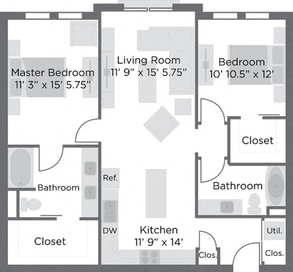 Liberty Center 1, 2, & 3 Bedroom Apartments in Liberty, OH
