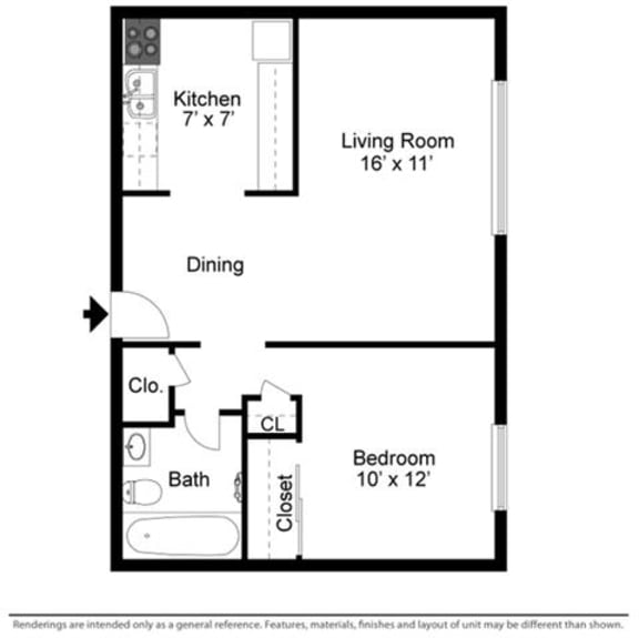 Floor Plans of Edgewater Landing in Cleveland, OH