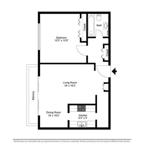 Floor Plans of Harbor Crest in Euclid, OH
