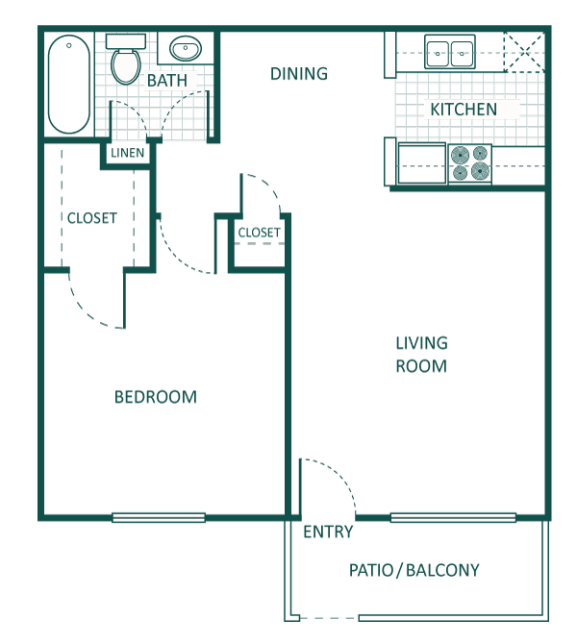 Floor Plans of Bear Creek Crossing in Houston, TX