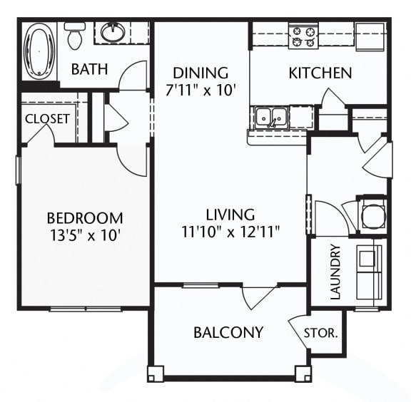 Floor Plans of Patriot Park Apartments in Fayetteville, NC