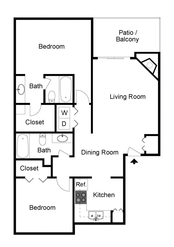 Floor Plans of Preston Villas in Dallas, TX