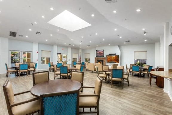 Warm Fireplace Sitting at 55+ FountainGlen Seacliff, Huntington Beach, CA, 92648