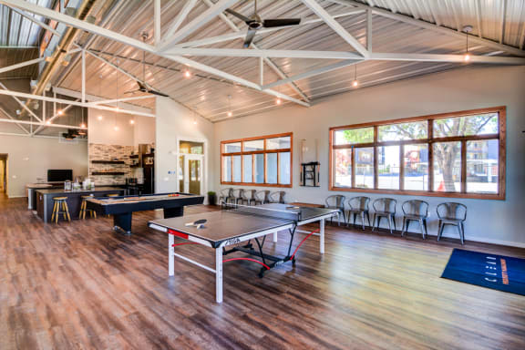 Ping Pong Table at Aviator at Brooks Apartments, Clear Property Management, Texas