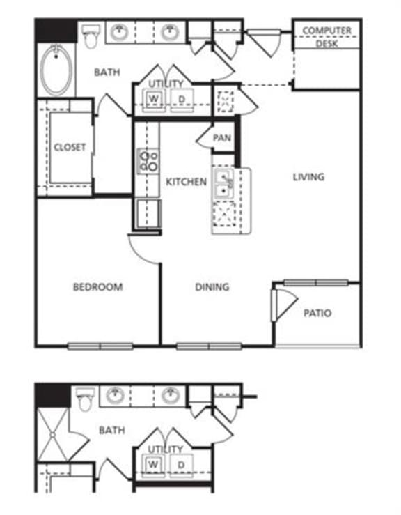 1 & 2 Bedroom Apartments in Houston Heights The Core Apartments