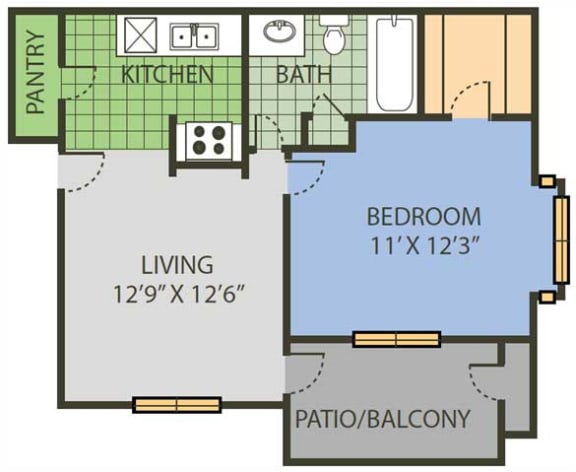 Floor Plans of Chatham Court Reflections in Dallas TX