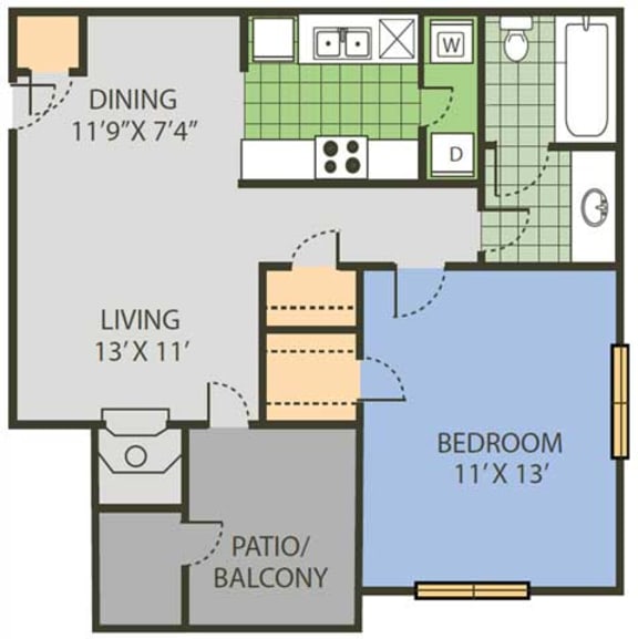 Floor Plans of Chatham Court Reflections in Dallas TX