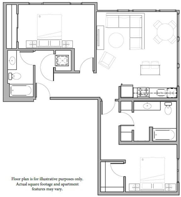 Floorplan Floorplan at The Whittaker, Washington 98116