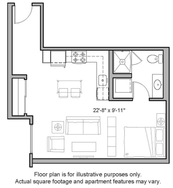 Floorplan Floorplan at The Whittaker, Seattle