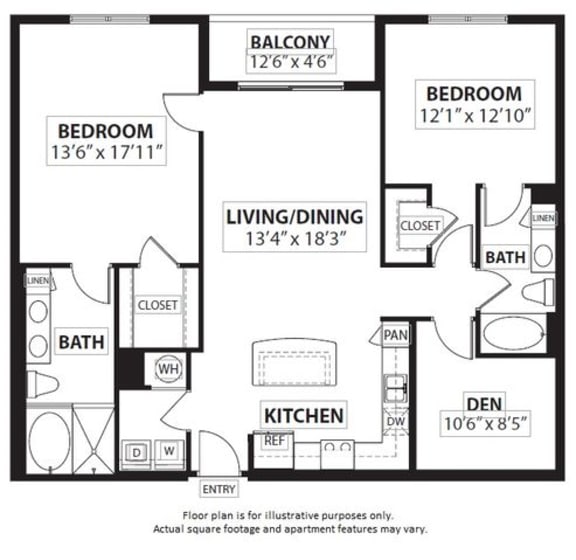 Floorplan Floorplan at Windsor at Doral,4401 NW 87th Avenue, FL