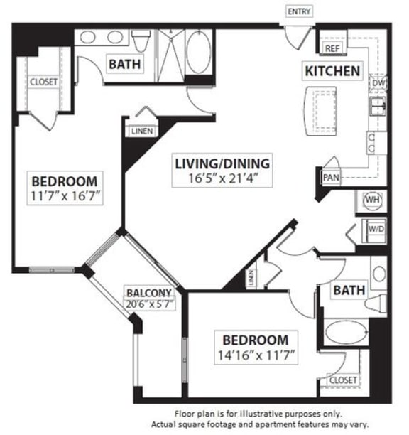 Floorplan Floorplan at Windsor at Doral,4401 NW 87th Avenue, Miami, 33178