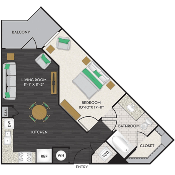 Floorplan Floorplan at Midtown Houston by Windsor, Texas