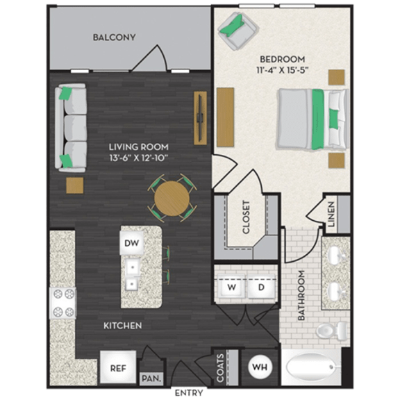 Floorplan Floorplan at Midtown Houston by Windsor, Houston, TX